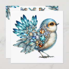 Precious Bling Birds Thema Uitnodiging