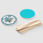 Precious Bling Birds Thema Uitnodiging Handwaaier (Niet-gemonteerd)