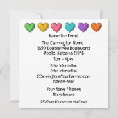 Precious Bling Vogels Thema Uitnodiging (Achterkant)