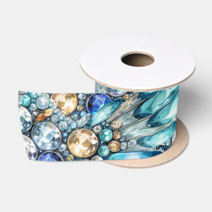 Precious Bling Vogels Thema Uitnodiging Satijnen Lint