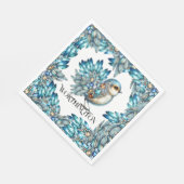 Precious Bling Vogels Thema Uitnodiging Servet (Hoek)