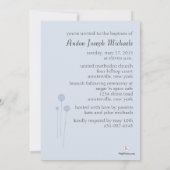 Precious Blue Religieuze Uitnodiging (Achterkant)