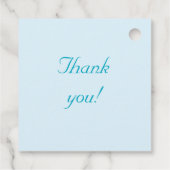 Precious Bundle Boy Baby Shower  Bedankjes Labels (Achterkant)