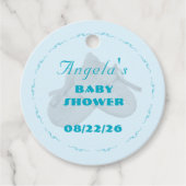 Precious Bundle Boy Baby Shower Bedankjes Labels (Voorkant)