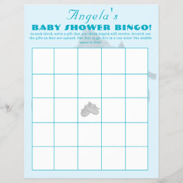 Precious Bundle Boy Baby Shower Bingo Flyer
