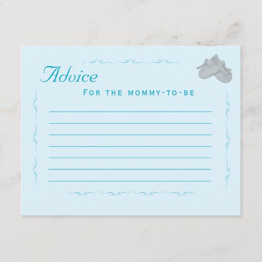 Precious Bundle Boy Baby Shower  Informatiekaartje (Voorkant)