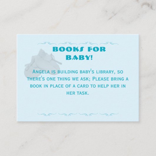 Precious Bundle Boy Baby Shower Informatiekaartje (Voorkant)