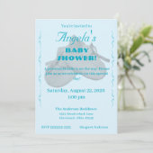 Precious Bundle Boy Baby Shower Invitation Kaart (Staand voorkant)