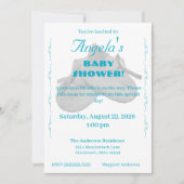 Precious Bundle Boy Baby Shower Invitation Kaart (Voorkant)