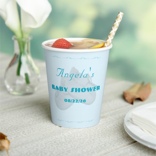 Precious Bundle Boy Baby Shower Papieren Bekers (Insitu)