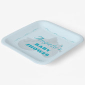 Precious Bundle Boy Baby Shower Papieren Bordje (Gebogen)