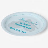 Precious Bundle Boy Baby Shower  Papieren Bordje (Gekanteld)