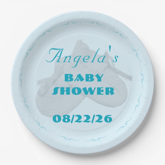 Precious Bundle Boy Baby Shower  Papieren Bordje (Voorkant)