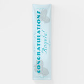 Precious Bundle Boy Baby Shower  Spandoek (Verticaal)