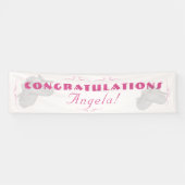Precious Bundle Girl Baby Shower  Spandoek (Horizontaal)
