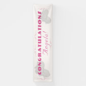 Precious Bundle Girl Baby Shower  Spandoek (Verticaal)