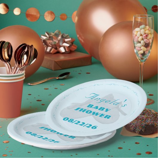 Precious Bundle Jongens Baby Borrel Papieren Bordje (Multi)