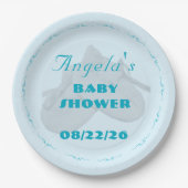 Precious Bundle Jongens Baby Borrel Papieren Bordje (Voorkant)