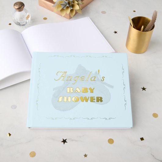 Precious Bundle Jongens Baby Shower Gastenboek (Voorkant open)