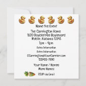 Precious Bunny Theme Uitnodiging (Achterkant)