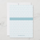 Precious Damask Baby Boy Birth Announding Aankondiging (Achterkant)