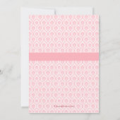 Precious Damask Baby Girl Birth Announding Aankondiging (Achterkant)