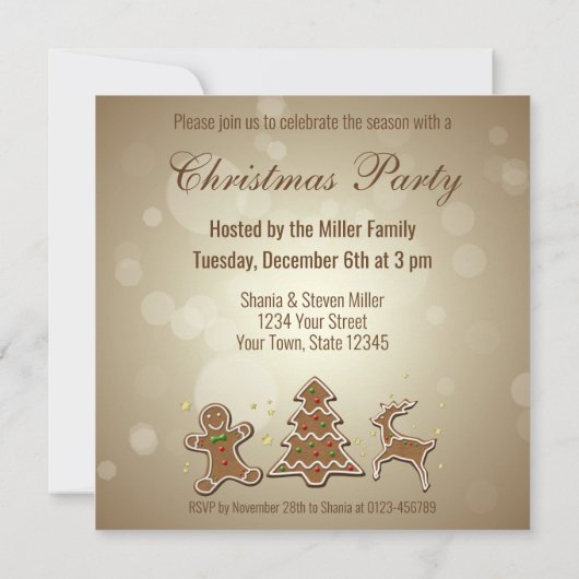 Precious Delicious Gingerbrood Cookies Kaart (Achterkant)