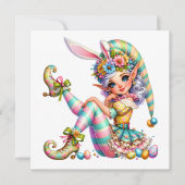 Precious Easter Elf - Elf thema uitnodiging (Voorkant)