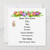 Precious Easter Invitation (Egg Hunt?) Kaart (Achterkant)