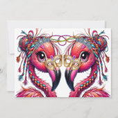 Precious Flaunty Flamingos Kaart (Voorkant)