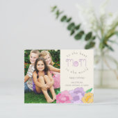 Precious Florals Happy Birthday Mam Fotokaart Kaart (Staand voorkant)