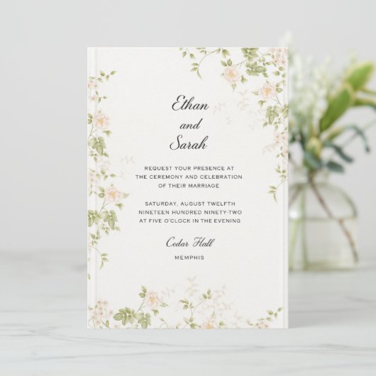 Precious Flowers   Kaart (Staand voorkant)