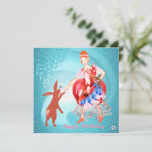 Precious Friendship Hare Princess Kaart (Staand voorkant)