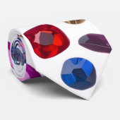 Precious Gems - Men's Custom Necktie Stropdas (Opgerold)