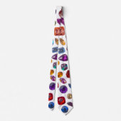 Precious Gems - Men's Custom Necktie Stropdas (Achterkant)