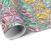 Precious Gemstone Mosaic - & kleurrijk Cadeaupapier (Rol Hoek)
