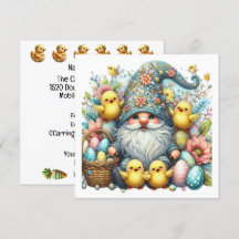 Precious Gnome Pasen Thema Uitnodiging