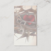 Precious Heart visitekaartje sjabloon (Achterkant)