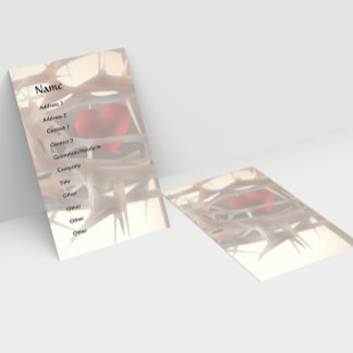 Precious Heart visitekaartje sjabloon