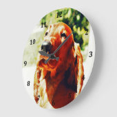 Precious Irish Setter Puppy Grote Klok (Hoek)