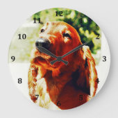 Precious Irish Setter Puppy Grote Klok (Voorkant)