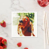 Precious Irish Setter Puppy Servetten (Insitu)