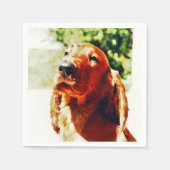 Precious Irish Setter Puppy Servetten (Voorkant)