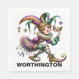 Precious Jester Masquerade Thema Servet