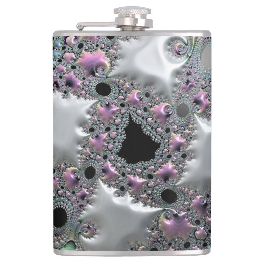 Precious Jewels Vinyl gewikkelde kolf Heupfles (Voorkant)