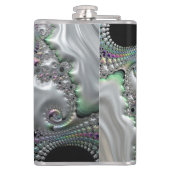 Precious Jewels Vinyl gewikkelde kolf Heupfles (Achterkant)