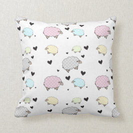 Precious Little Baby Sheep Pattern Kussen