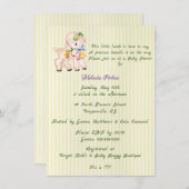 Precious Little Lamb Baby shower Invitation Aankondiging (Voorkant / Achterkant)