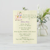 Precious Little Lamb Baby shower Invitation Aankondiging (Staand voorkant)