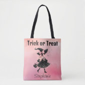 Precious Little Witch Halloween Trick or treat Tote Bag (Voorkant)
